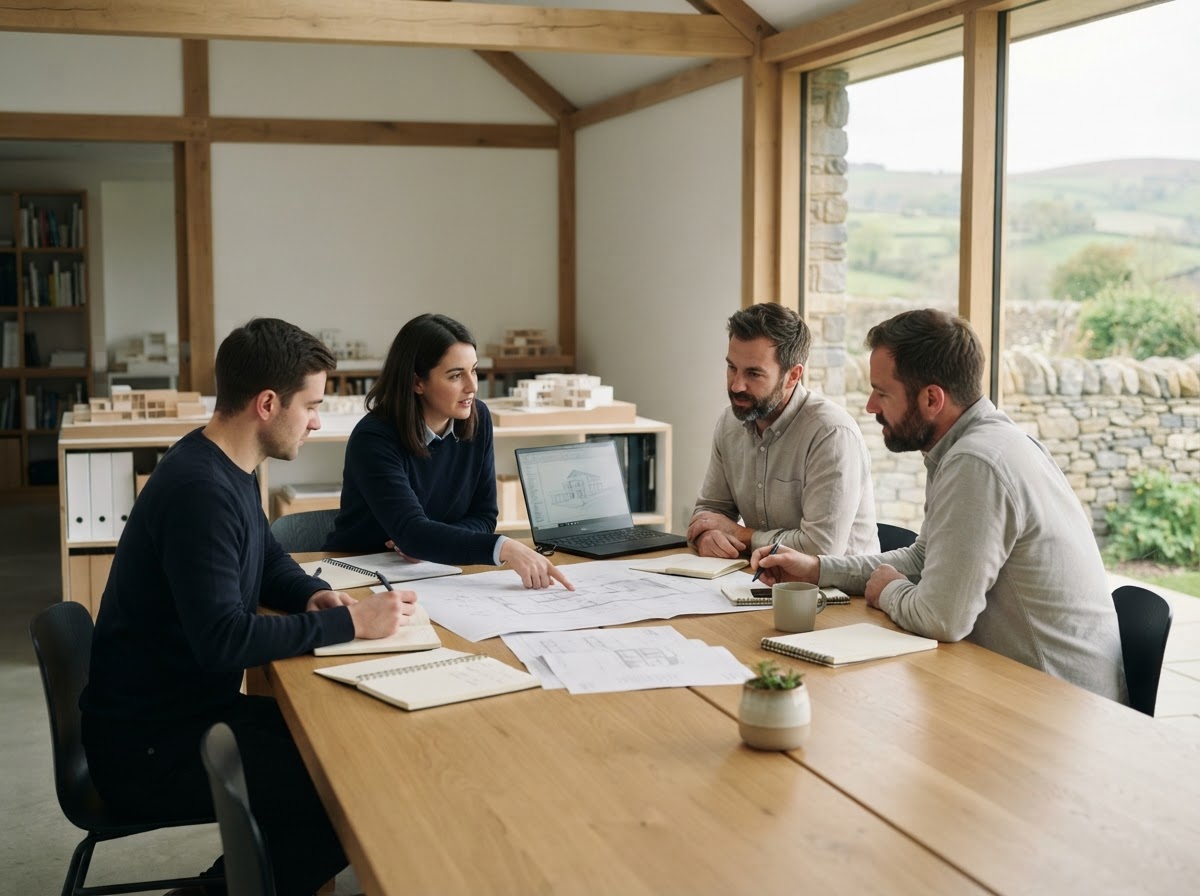 Govilon team reviewing the AI dashboard and model output